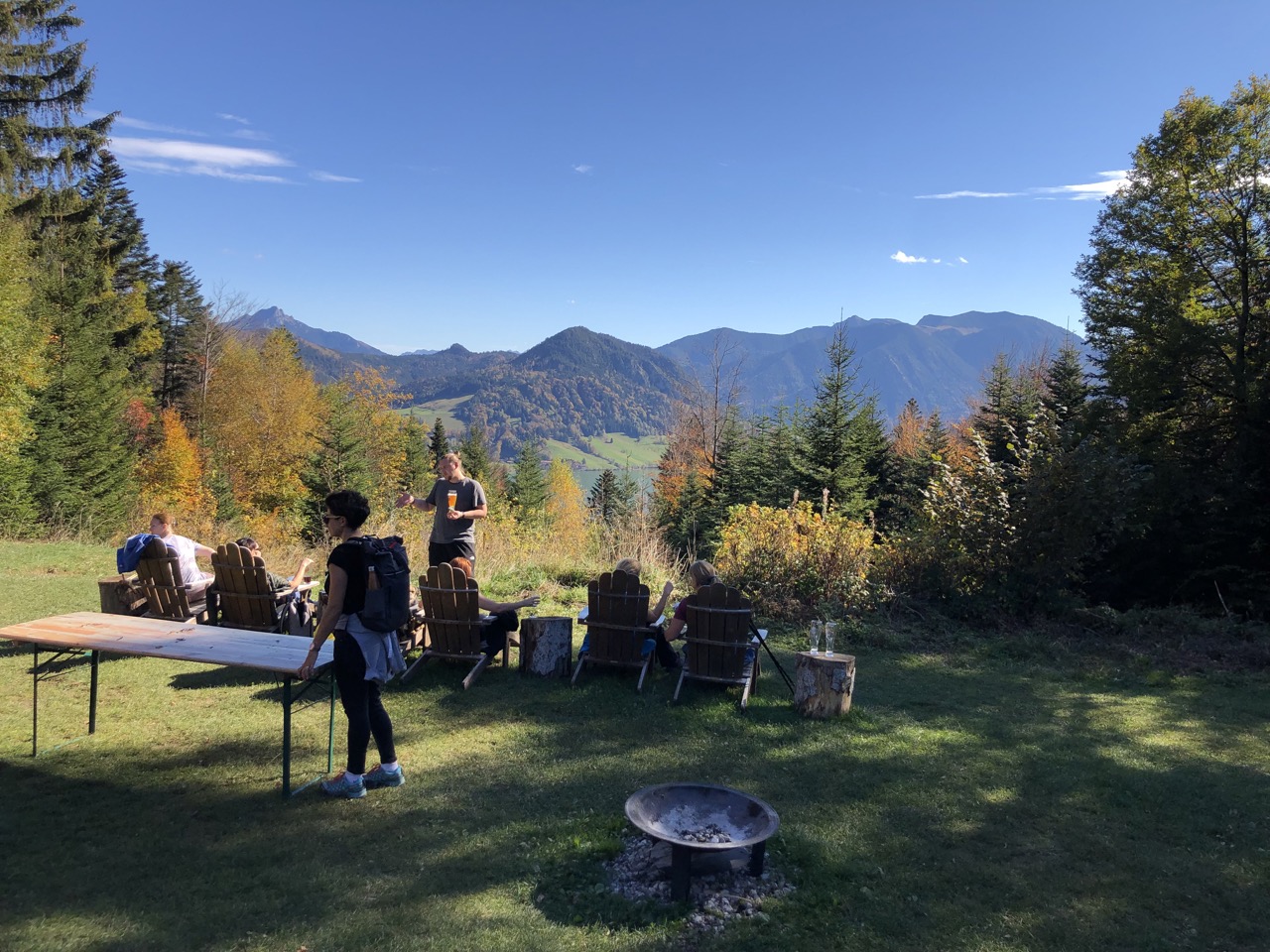 View from Huberspitz to Lake Schliersee